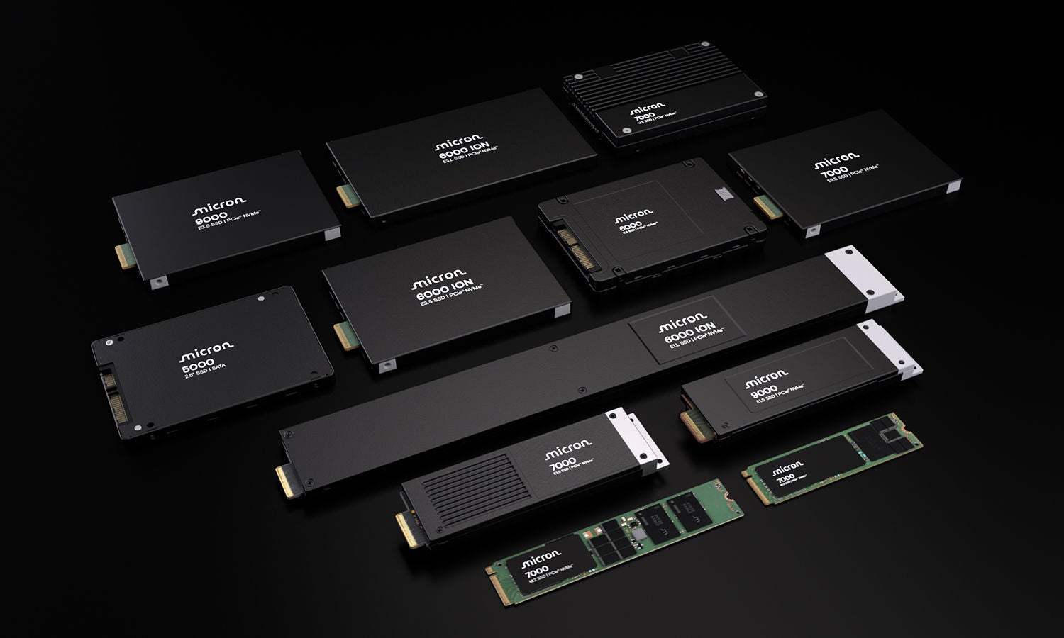 Data Center SSD family shot