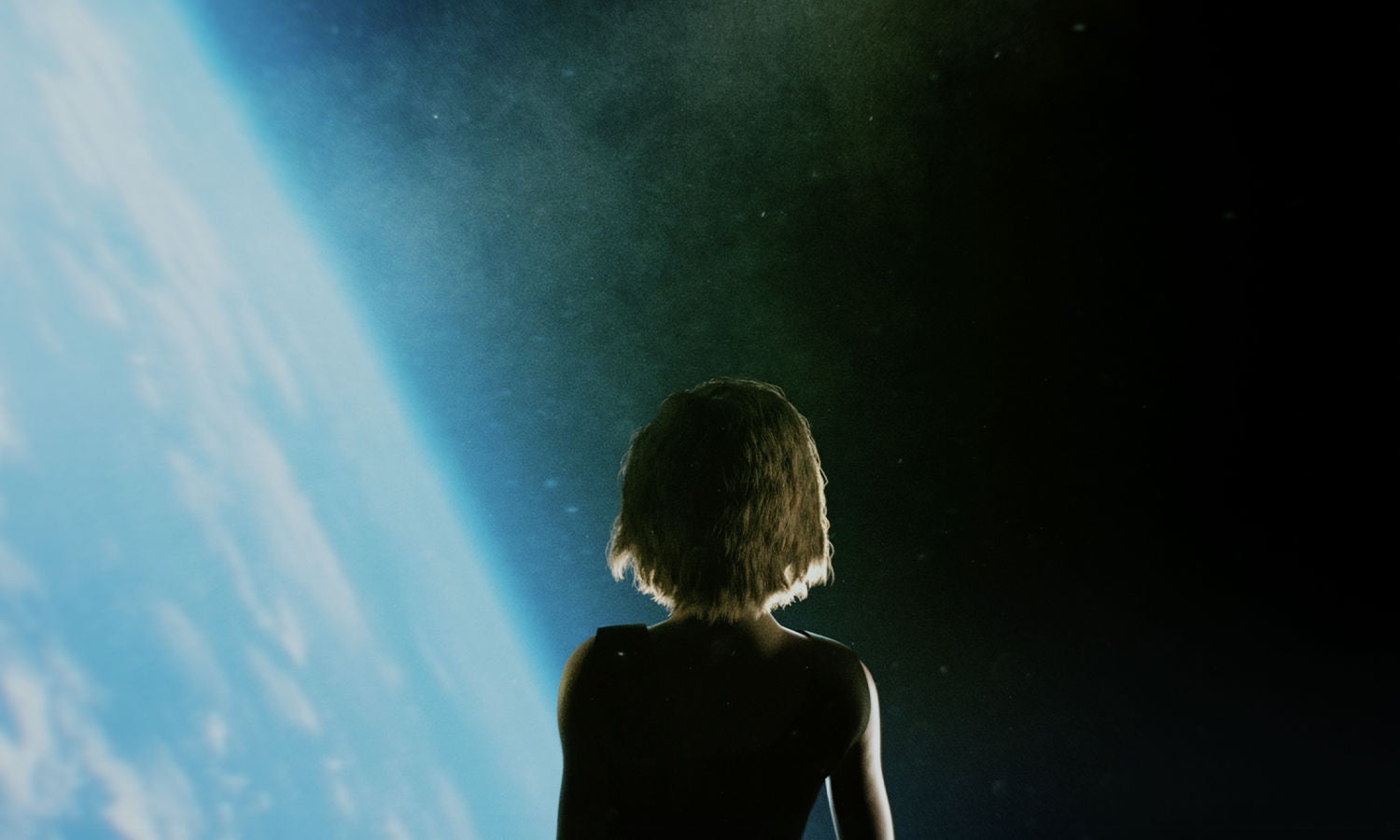 Colorful lights through tunnel